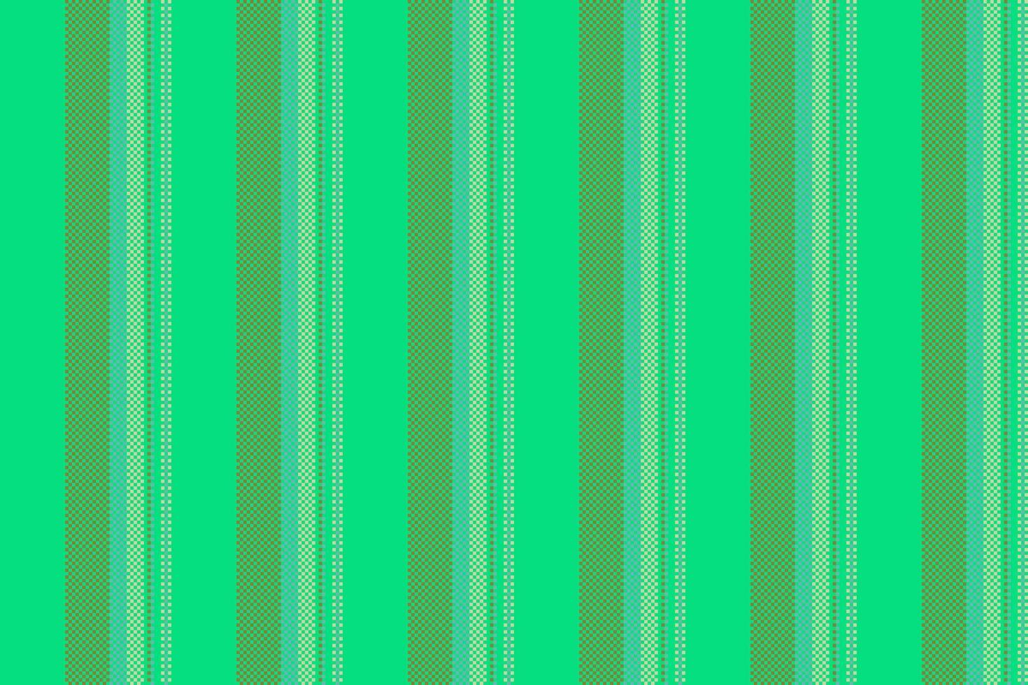 Eps10 texture seamless lines, sample vertical textile fabric. Random stripe pattern background in mint and yellow colors. vector
