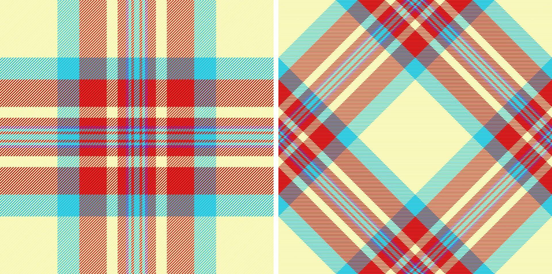 Plaid texture fabric of textile check with a tartan seamless pattern background. vector