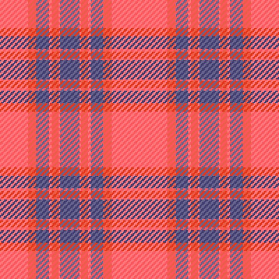 Pattern textile check of seamless background fabric with a plaid tartan texture. vector