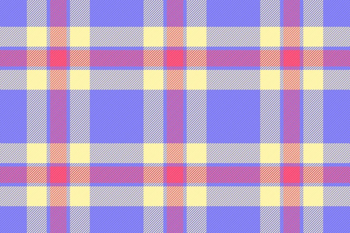Seamless tartan background of pattern check plaid with a texture textile fabric. vector