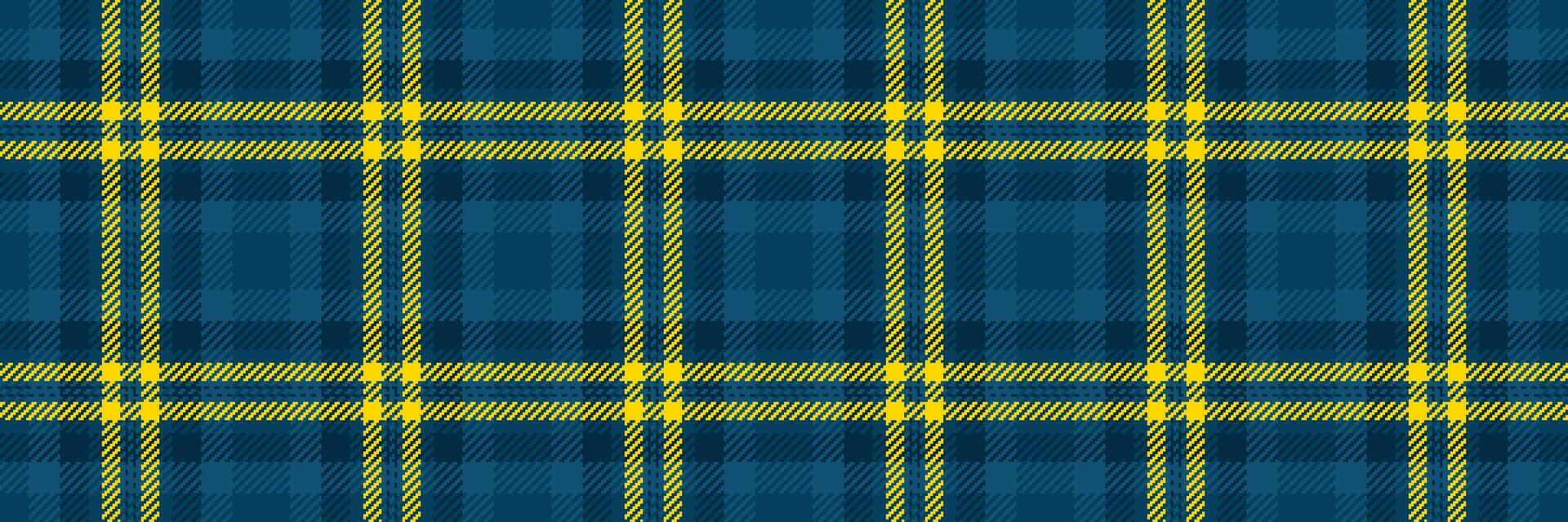 Fiber background fabric seamless, striped check tartan textile. Illustration plaid texture pattern in cyan and atlantic colors. vector