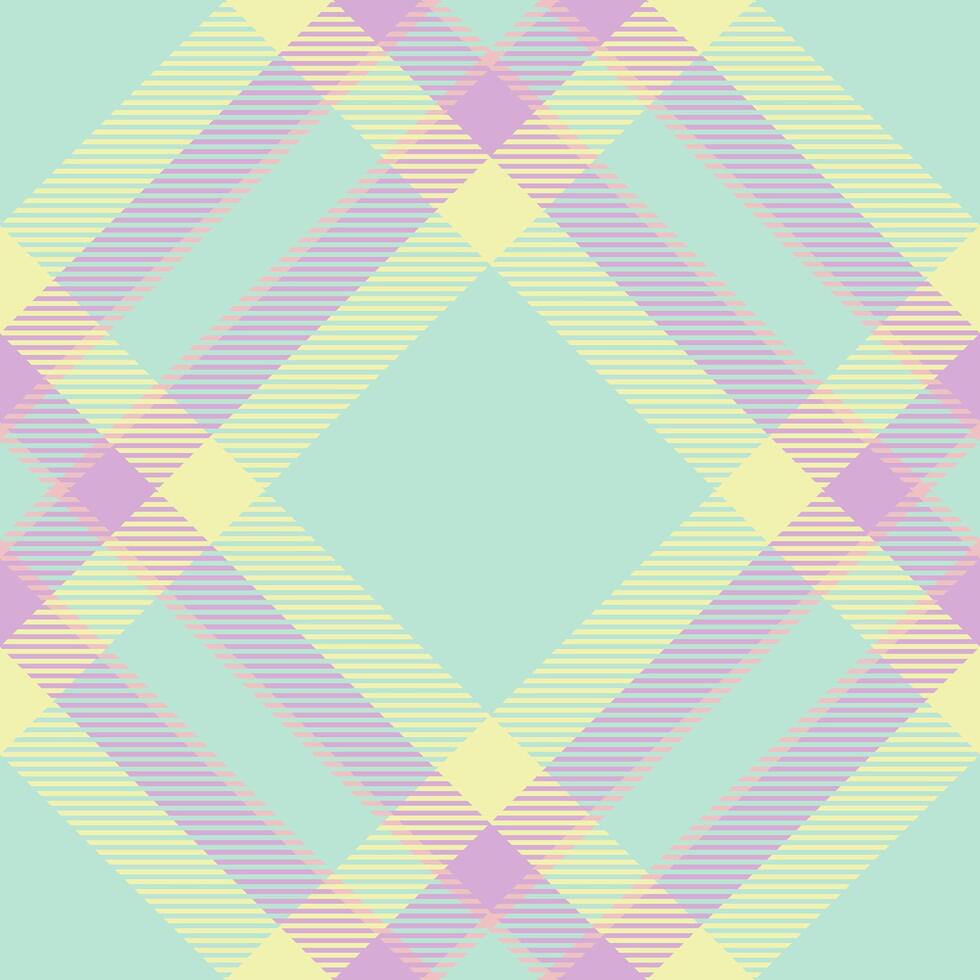 Texture fabric seamless of plaid textile with a check background tartan pattern. vector