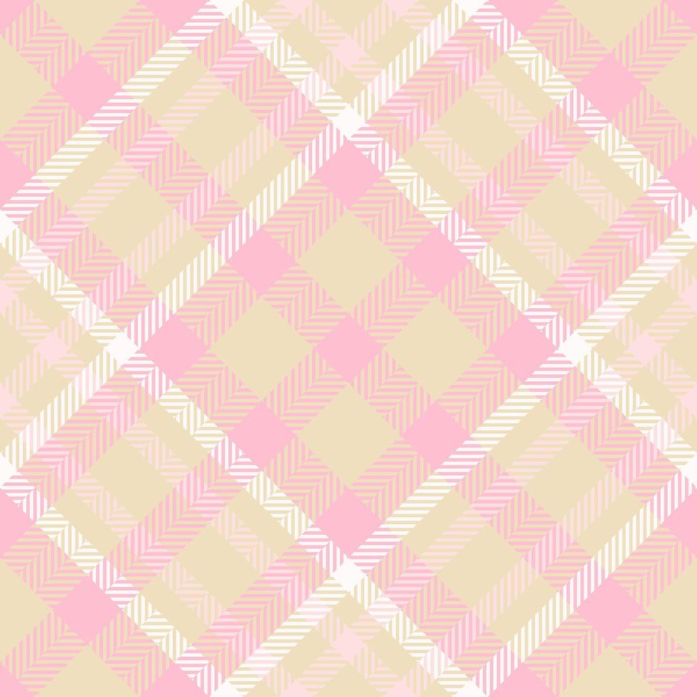 Plaid texture check of textile background fabric with a pattern seamless tartan. vector