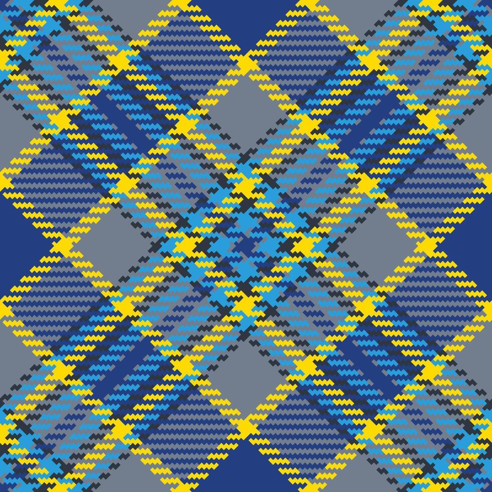 background plaid of check fabric texture with a tartan seamless pattern textile. vector