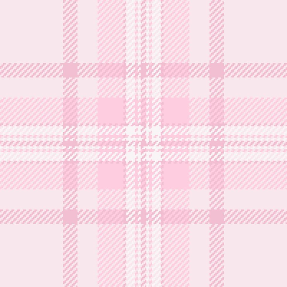 Textile tartan of seamless background pattern with a plaid check texture fabric. vector