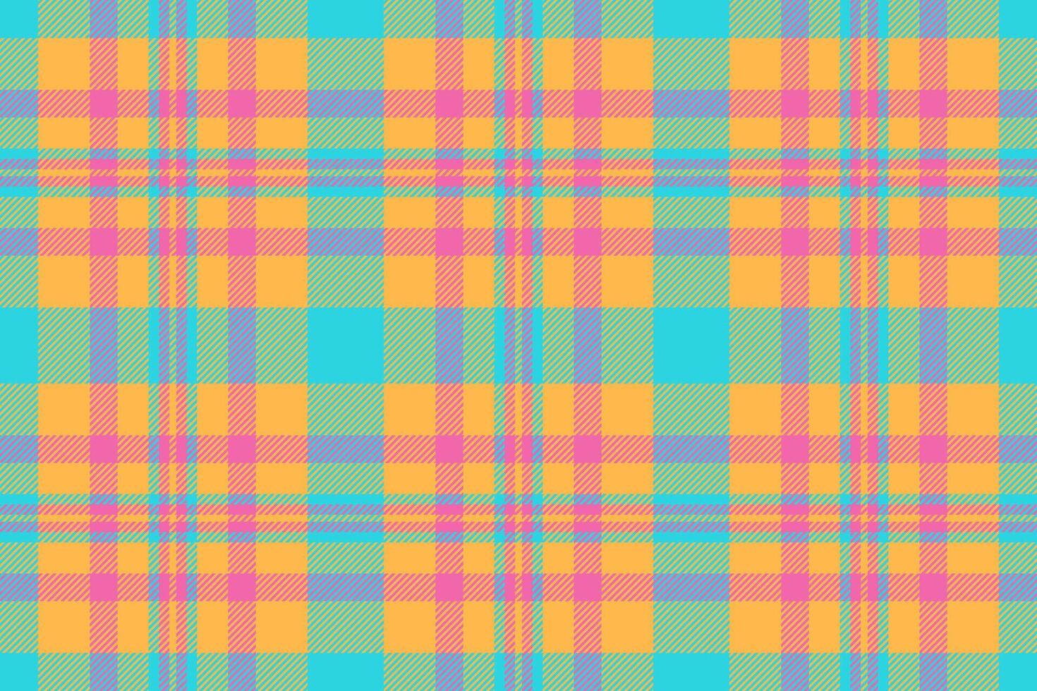 Seamless tartan check of plaid texture pattern with a fabric textile background. vector