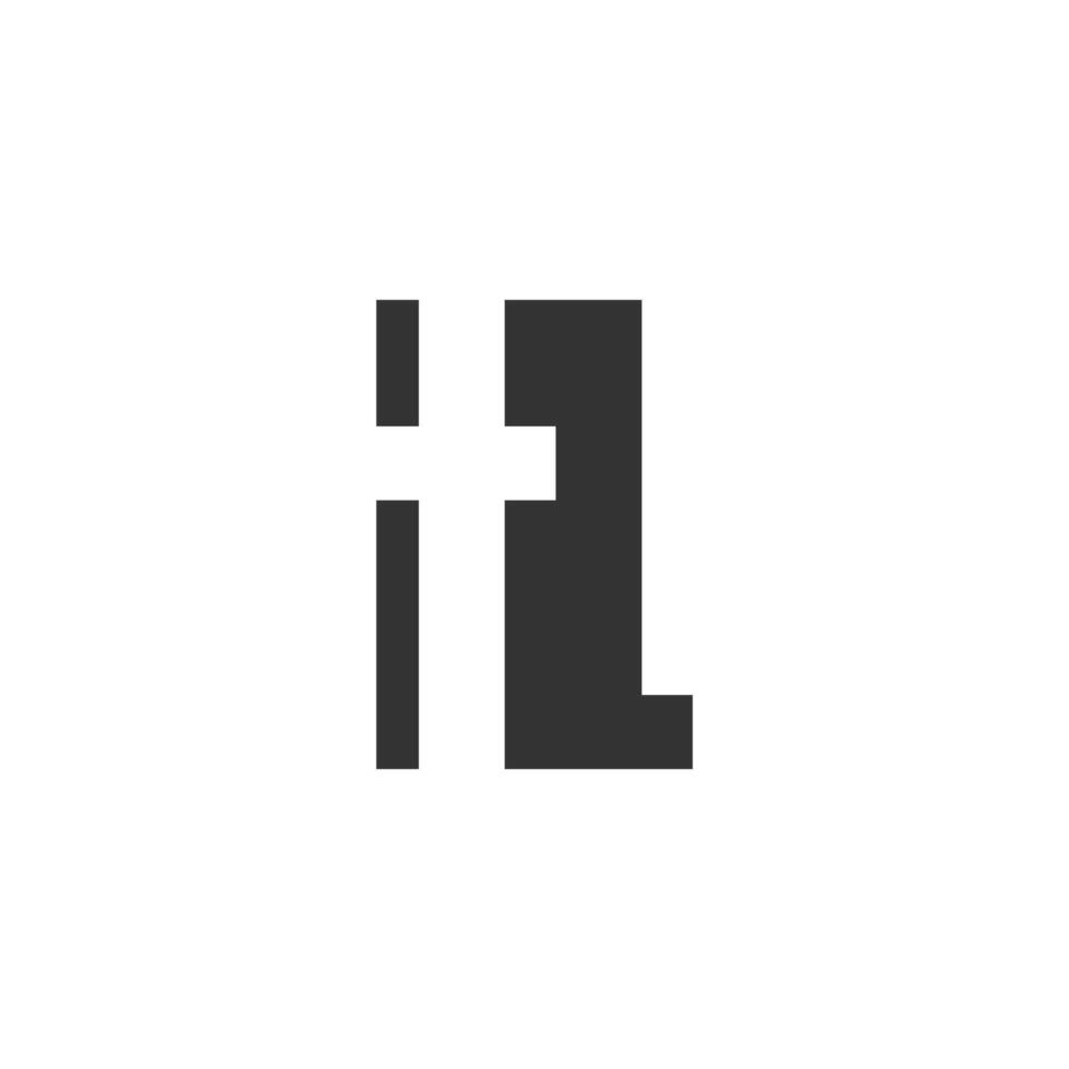 TL creative geometric initial based modern and minimal logo. Letter t l trendy fonts. vector
