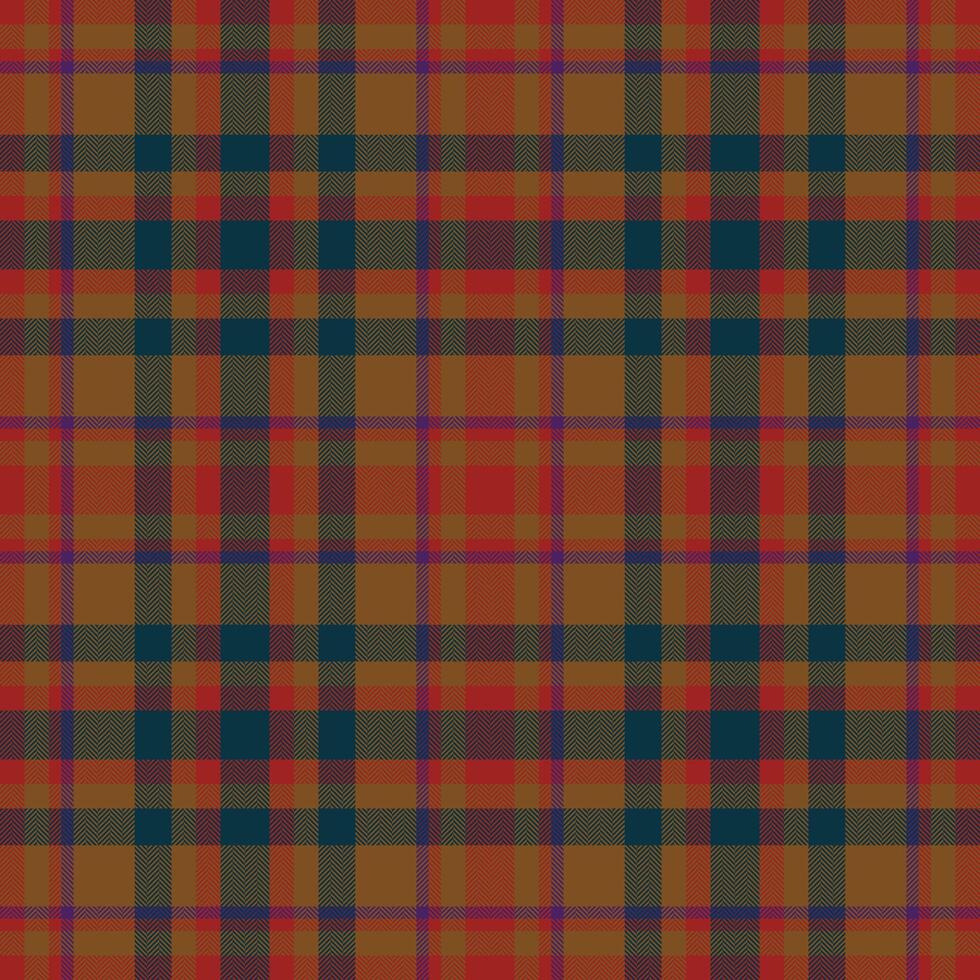 Plaid seamless pattern in red. Check fabric texture. textile print. vector