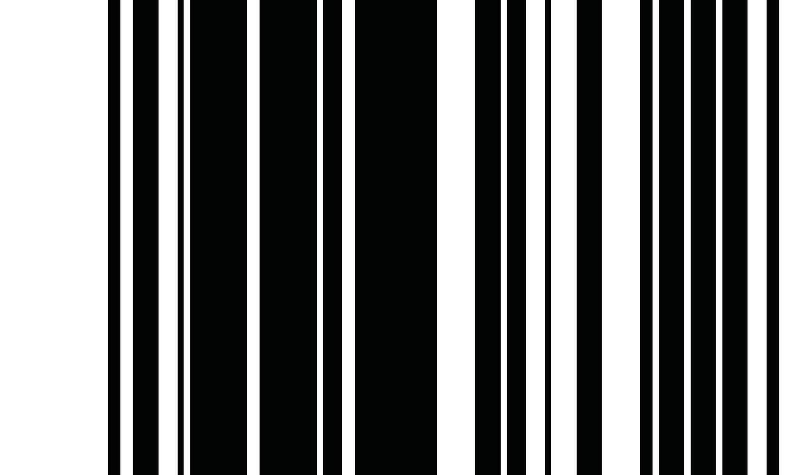 Pattern of vertical stripes, black and white thin and thick lines. Irregular stripe background, seamless texture. Abstract striped geometric design. vector