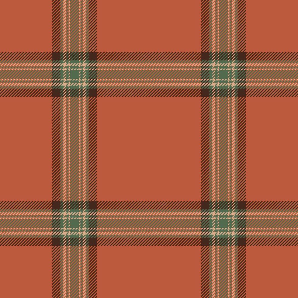 Plaid seamless pattern in orange. Check fabric texture. textile print. vector