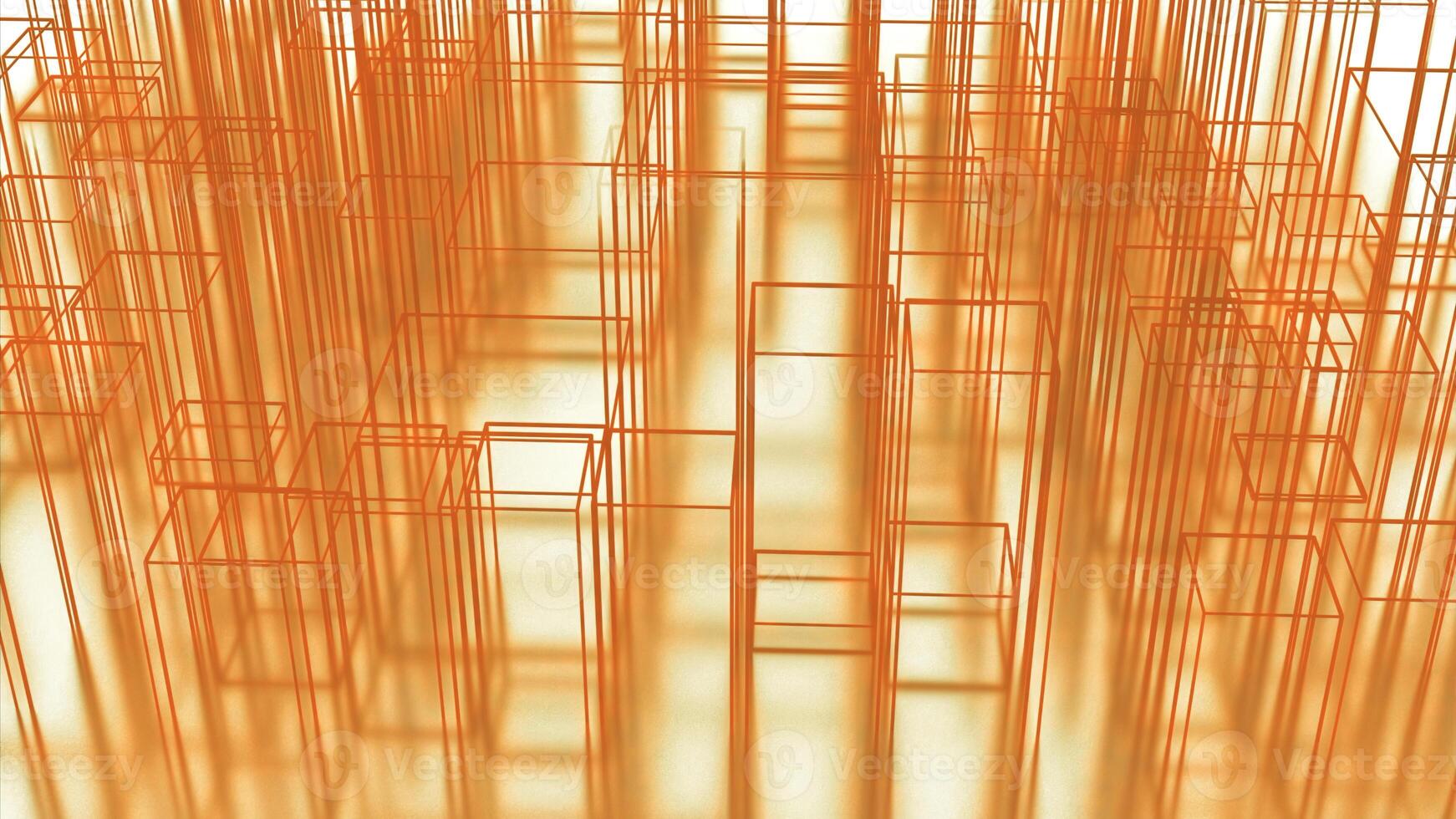 Abstract cubes and long stripes. Design. Architecture sketch or layout. photo