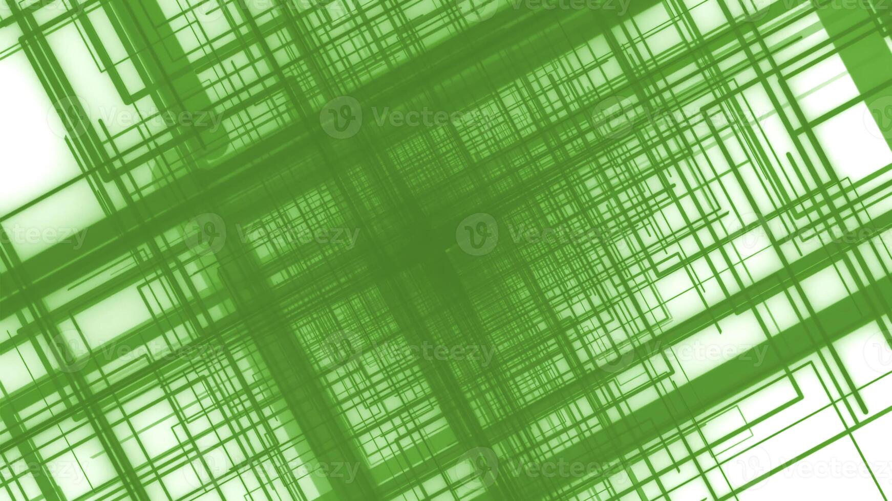 Abstract bright lines and moving and interlacing on a white background. Motion. Crossing straight rays. photo