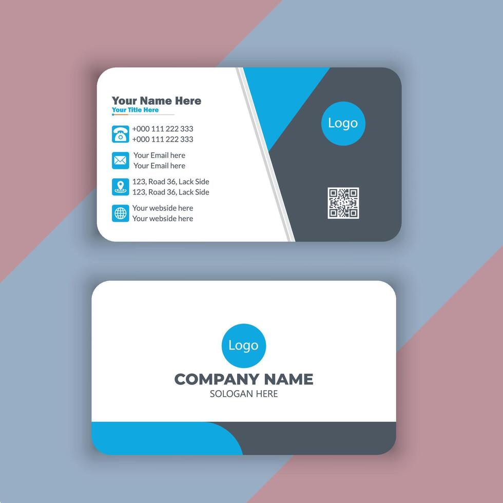 Free Business card design vector