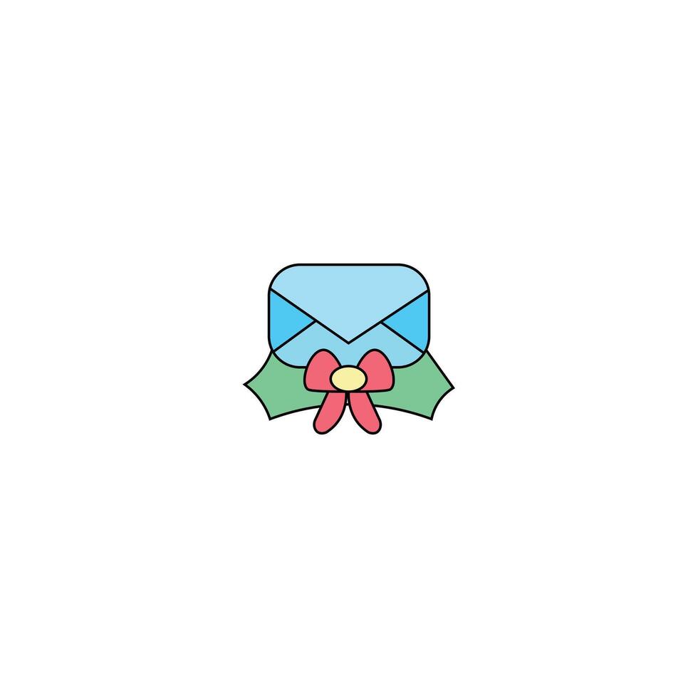 Envelope flat icon illustration on white background. vector