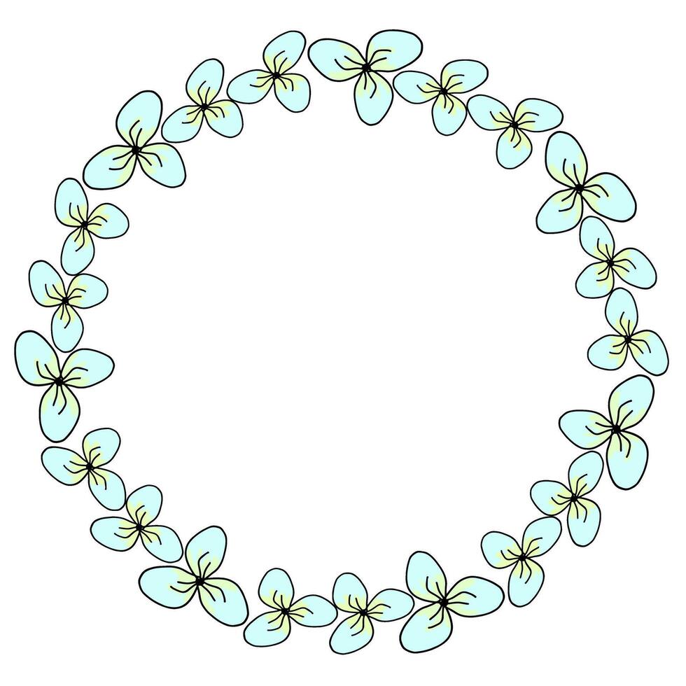 Flower spring hand drawn vector