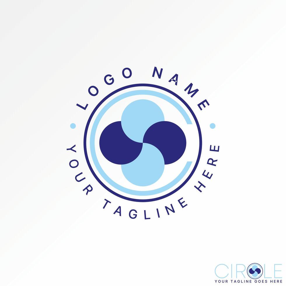 Logo design graphic concept creative premium abstract stock initial letter C line font fan blades rotate. Related to monogram typography brand vector