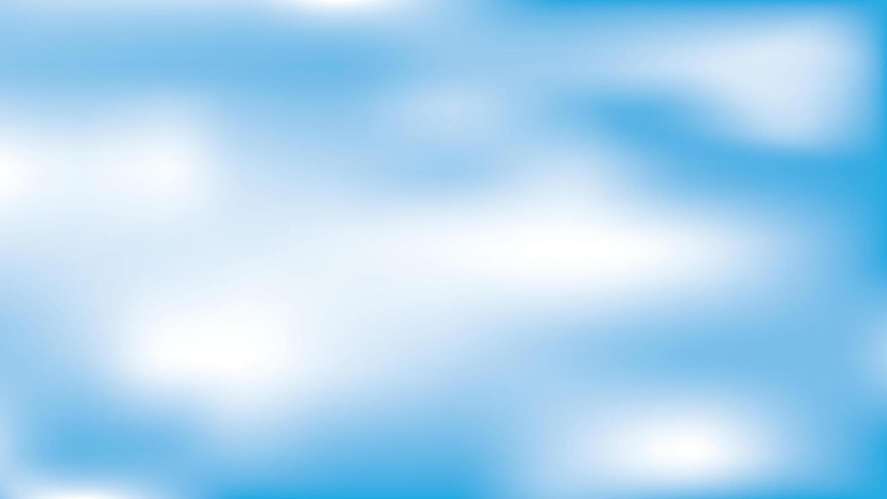 Beautiful clouds, abstract white and blue color gradient background. illustration. vector