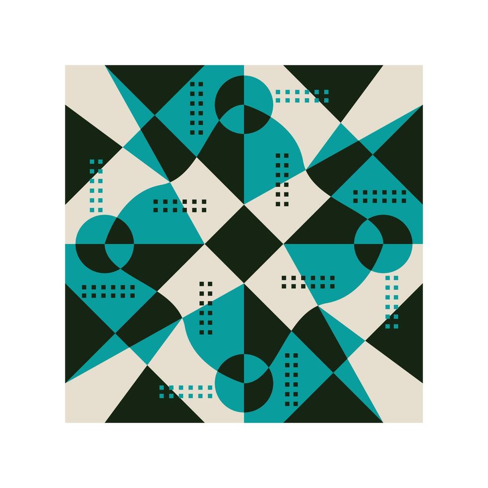 ABSTRACT GEOMETRIC REALMS, EXPLORING ARTISTIC DIMENSIONS vector
