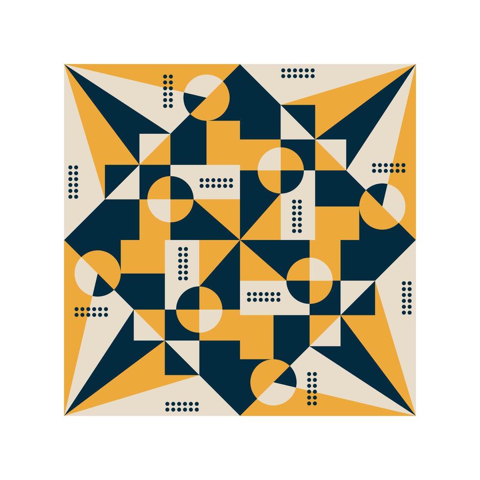 SYNERGY IN SHAPES, MASTERING ABSTRACT GEOMETRIC PATTERNS vector