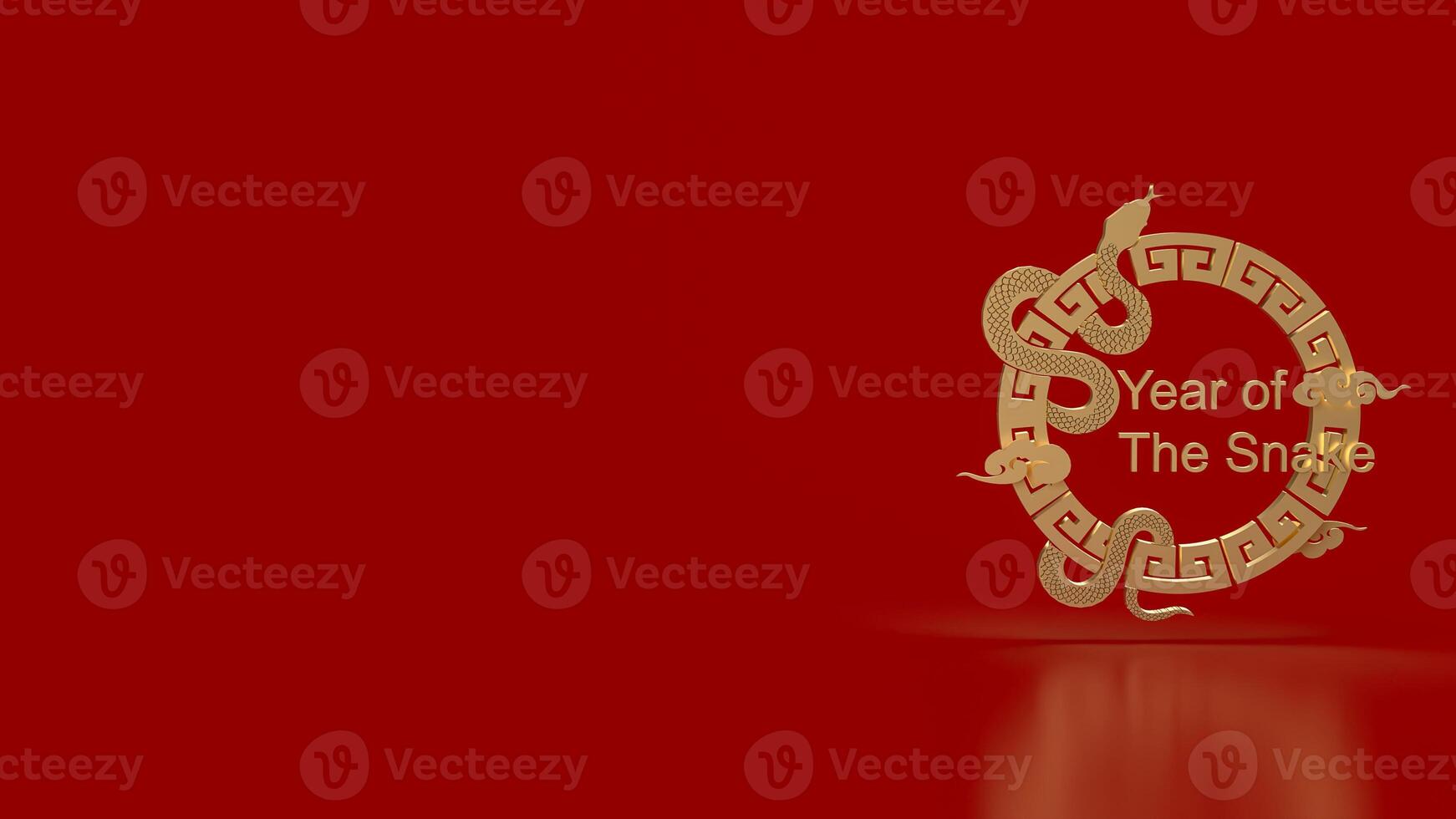 The year of snake for holiday concept 3d rendering. photo