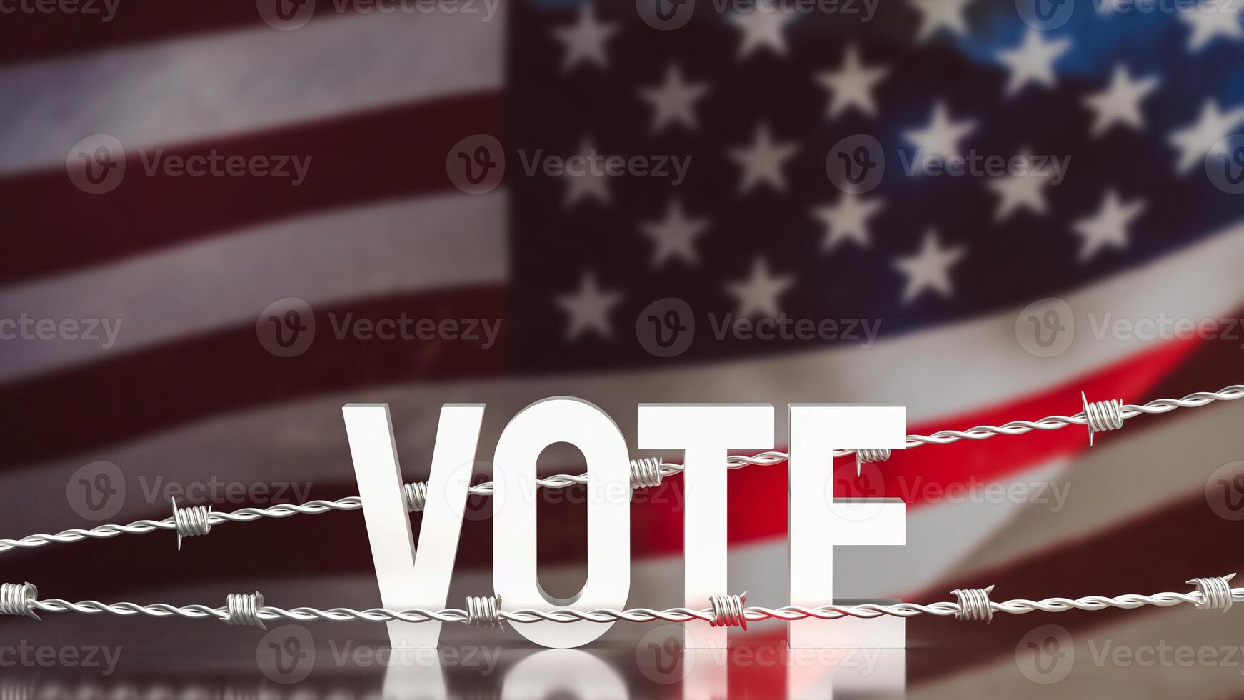 The image for Voting in the United States 3d rendering. photo