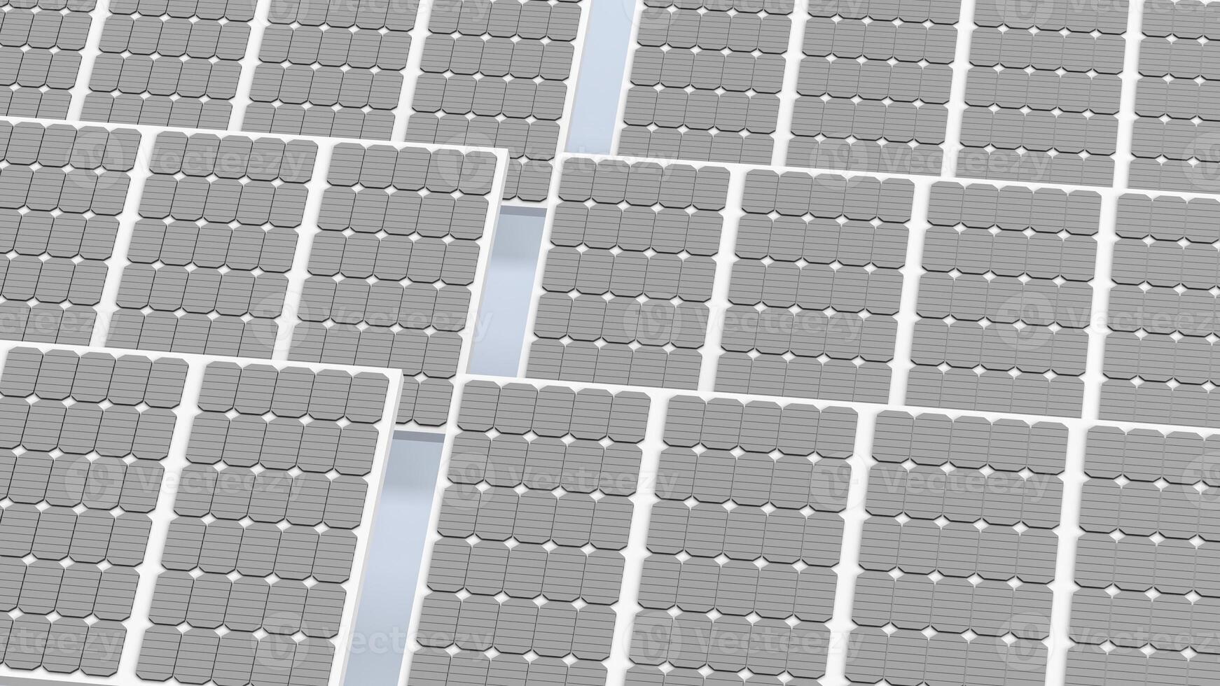 The solar cell for eco or environment image 3d rendering photo