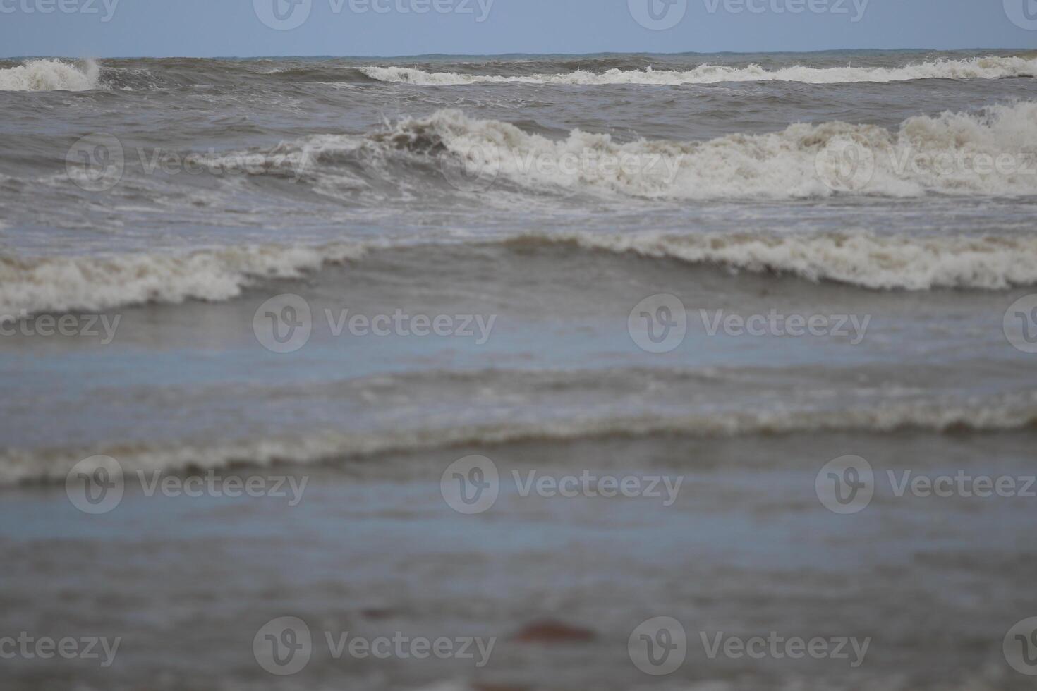 Beautiful and calm waves of the sea photo