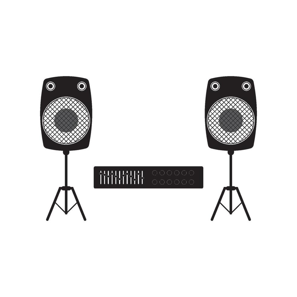 Sound system icon vector
