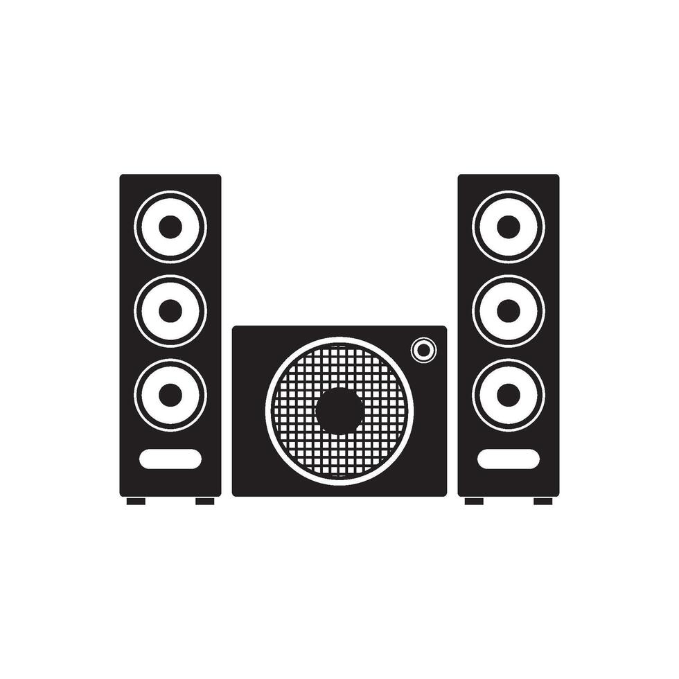 Sound system icon vector