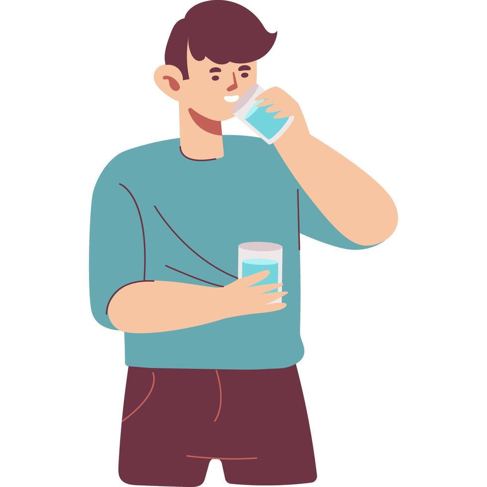 drink modern style cartoon character illustration vector