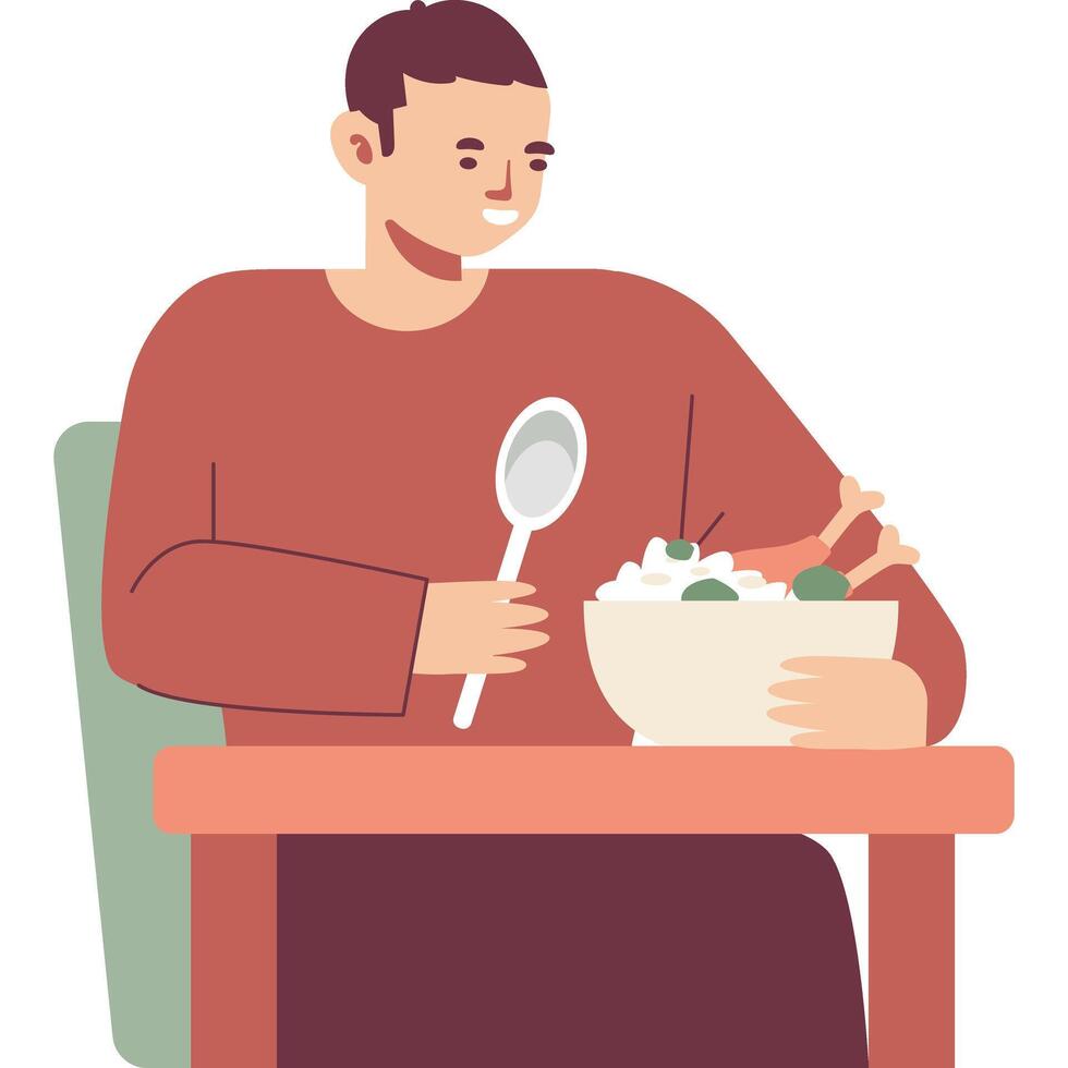 food modern style cartoon character illustration vector