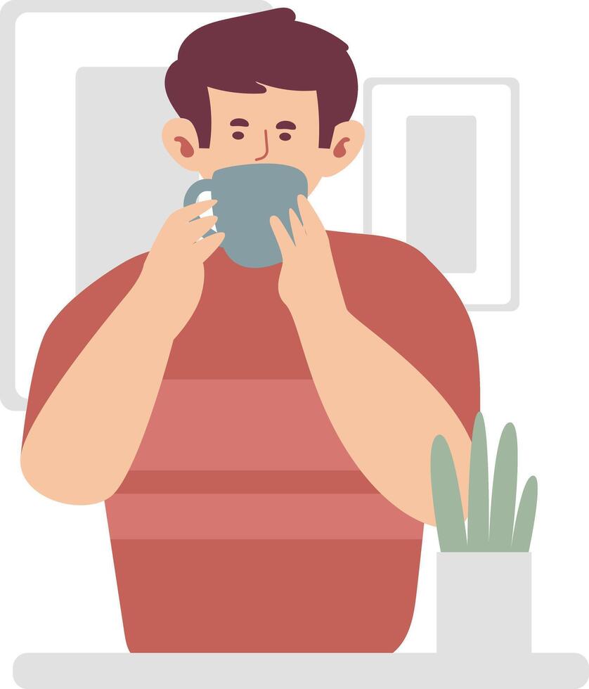 customer modern style cartoon character illustration vector