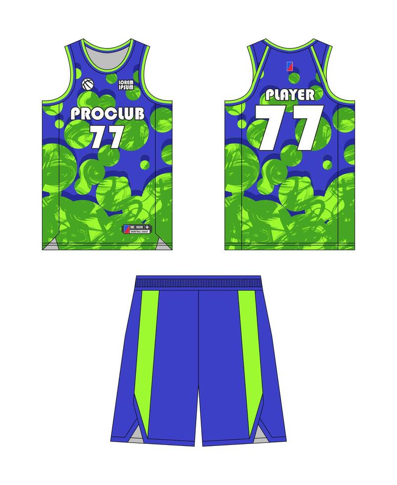 Jersey basketball template design. Basketball uniform mockup design. Concept design basketball jersey. vector