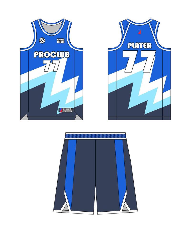 Jersey basketball template design. Basketball uniform mockup design. Concept design basketball jersey. vector