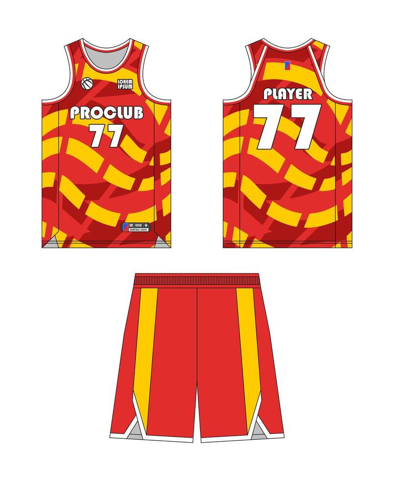 Jersey basketball template design. Basketball uniform mockup design. Concept design basketball jersey. vector