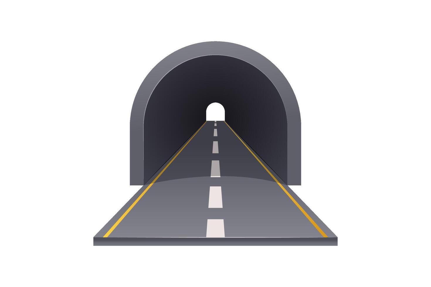 Road tunnel icon siolated on white background. vector