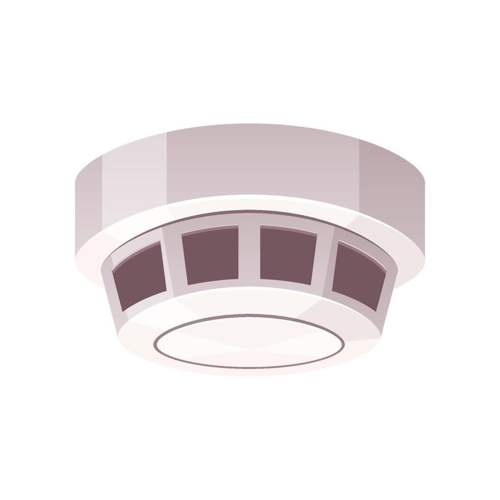 Smoke detector isolated on white background. vector