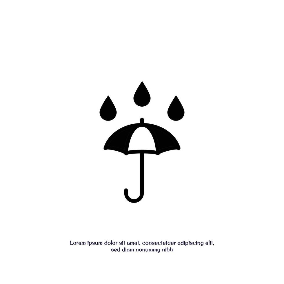 waterproof concept solid icon design good for web and mobile app vector