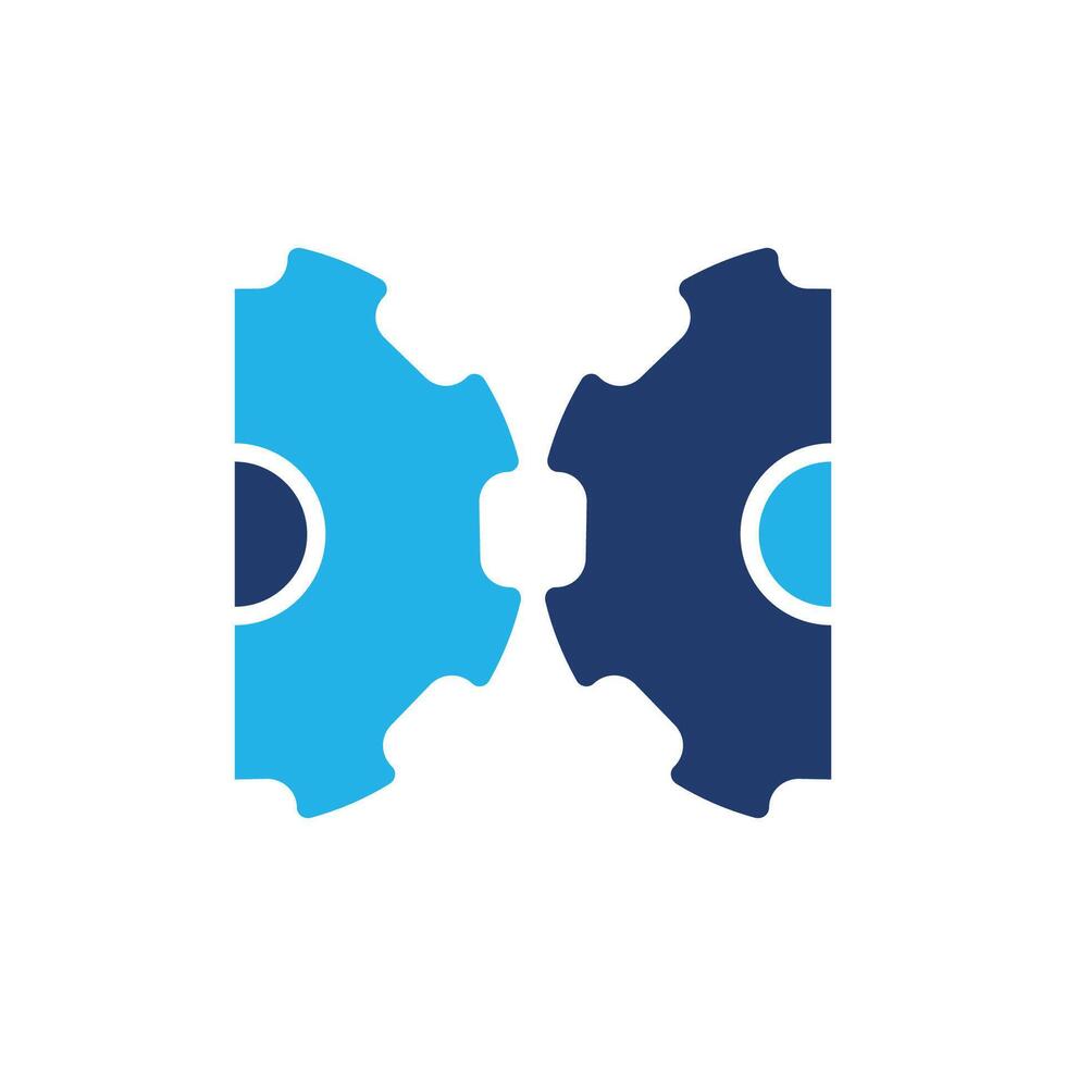gear mechanism colored icon design good for web and mobile app vector
