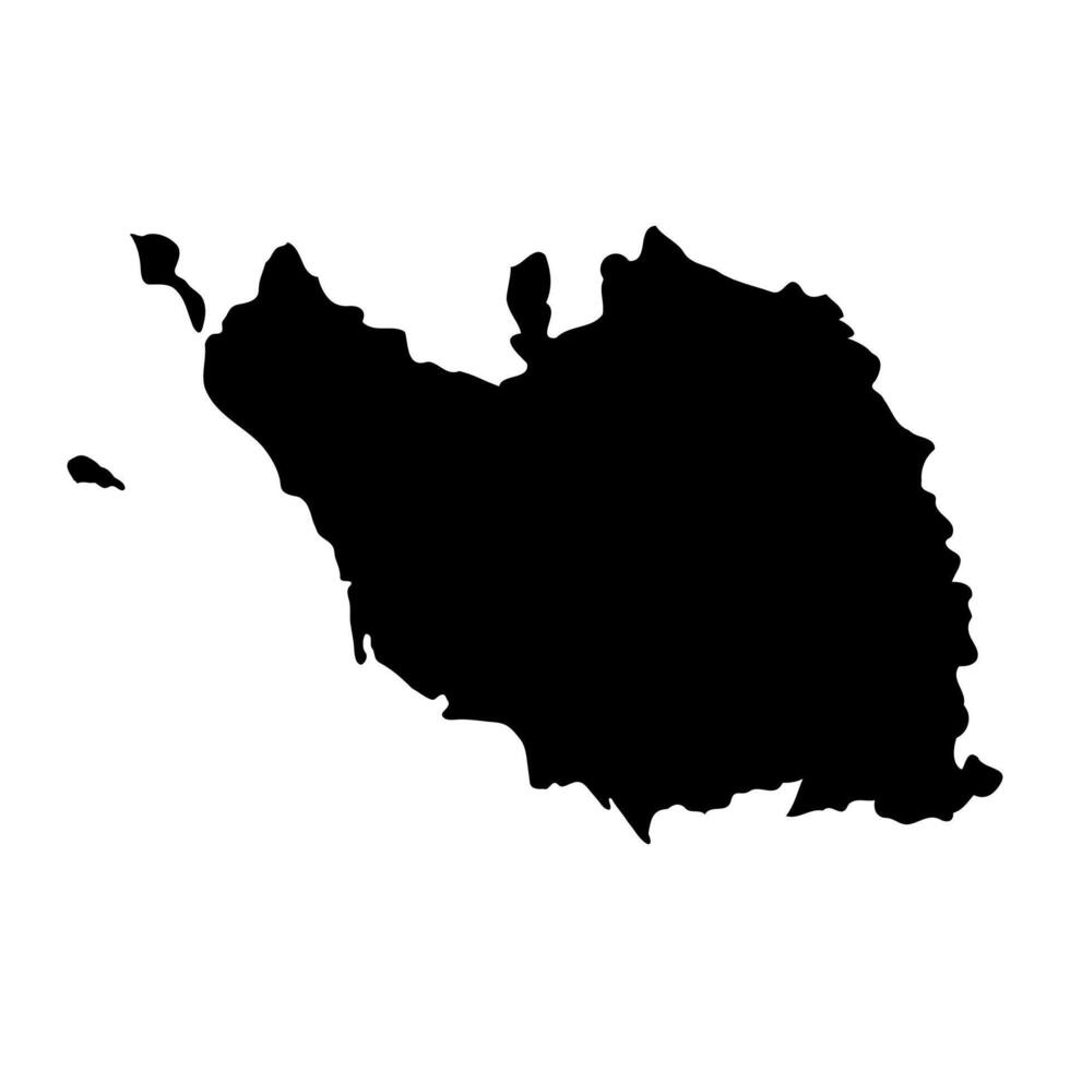 Vendee department map, administrative division of France. illustration. vector