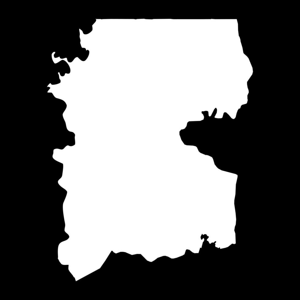 Gabu region map, administrative division of Guinea Bissau. illustration. vector