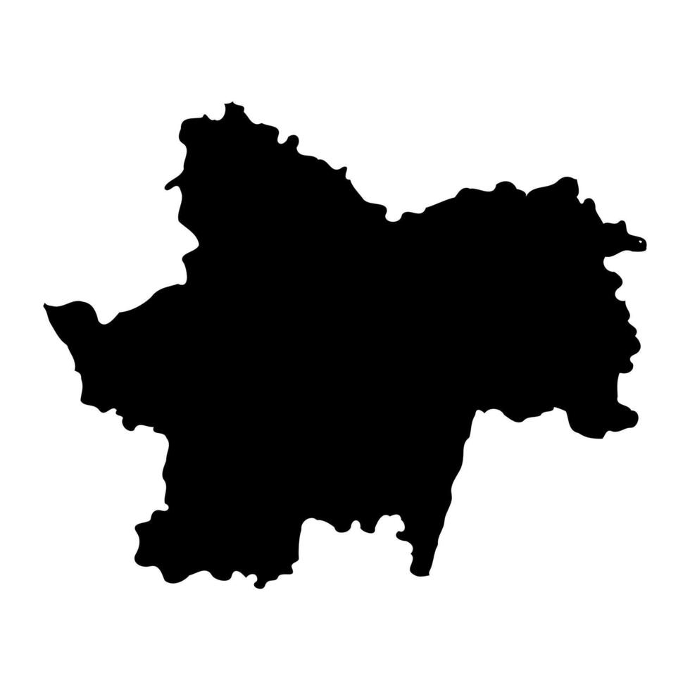 Saone et Loire department map, administrative division of France. illustration. vector