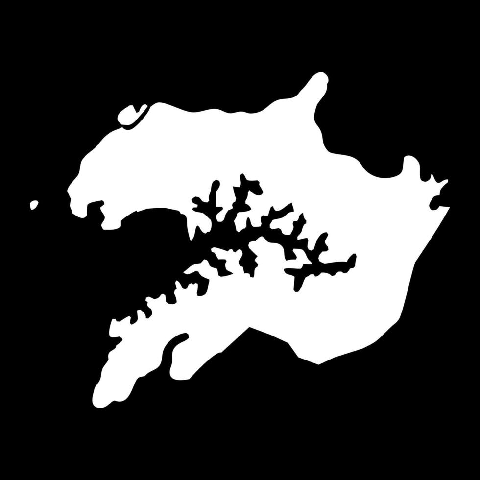 Quinara region map, administrative division of Guinea Bissau. illustration. vector
