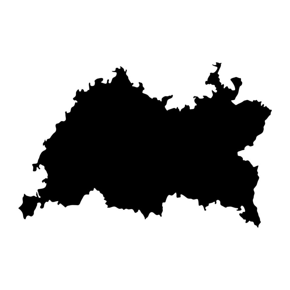 Tatarstan map, administrative division of Russia. illustration. vector
