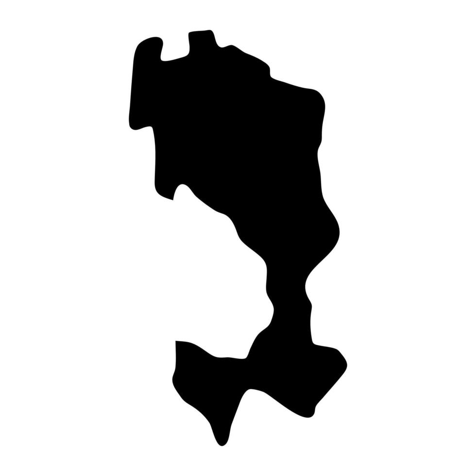 Ingushetia map, administrative division of Russia. illustration. vector