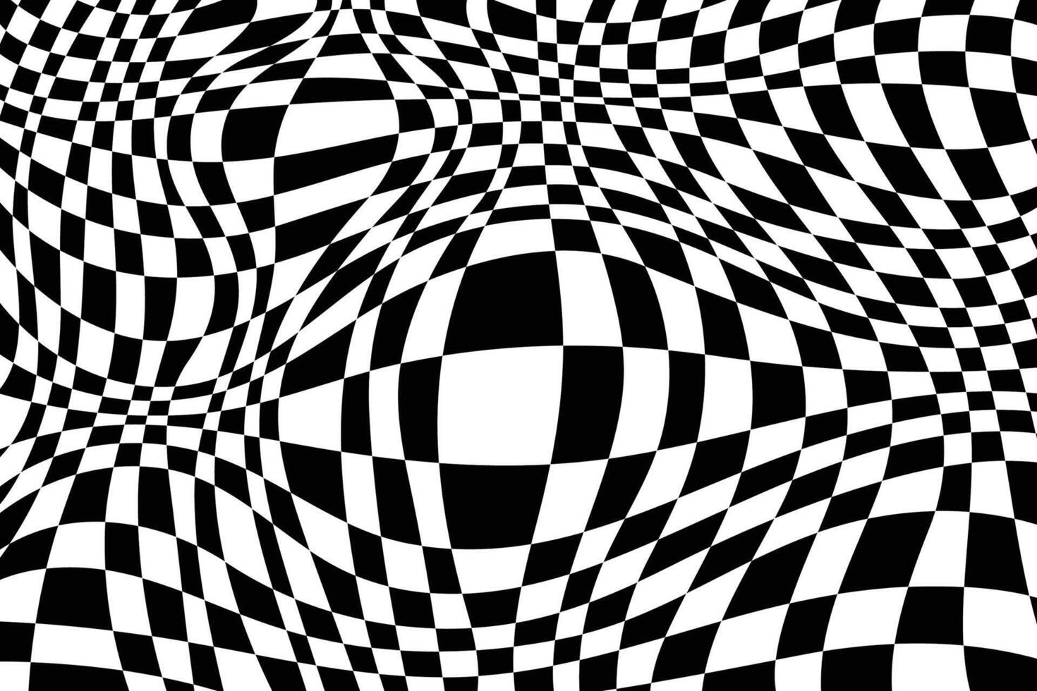 Abstract black and white checkered background. vector
