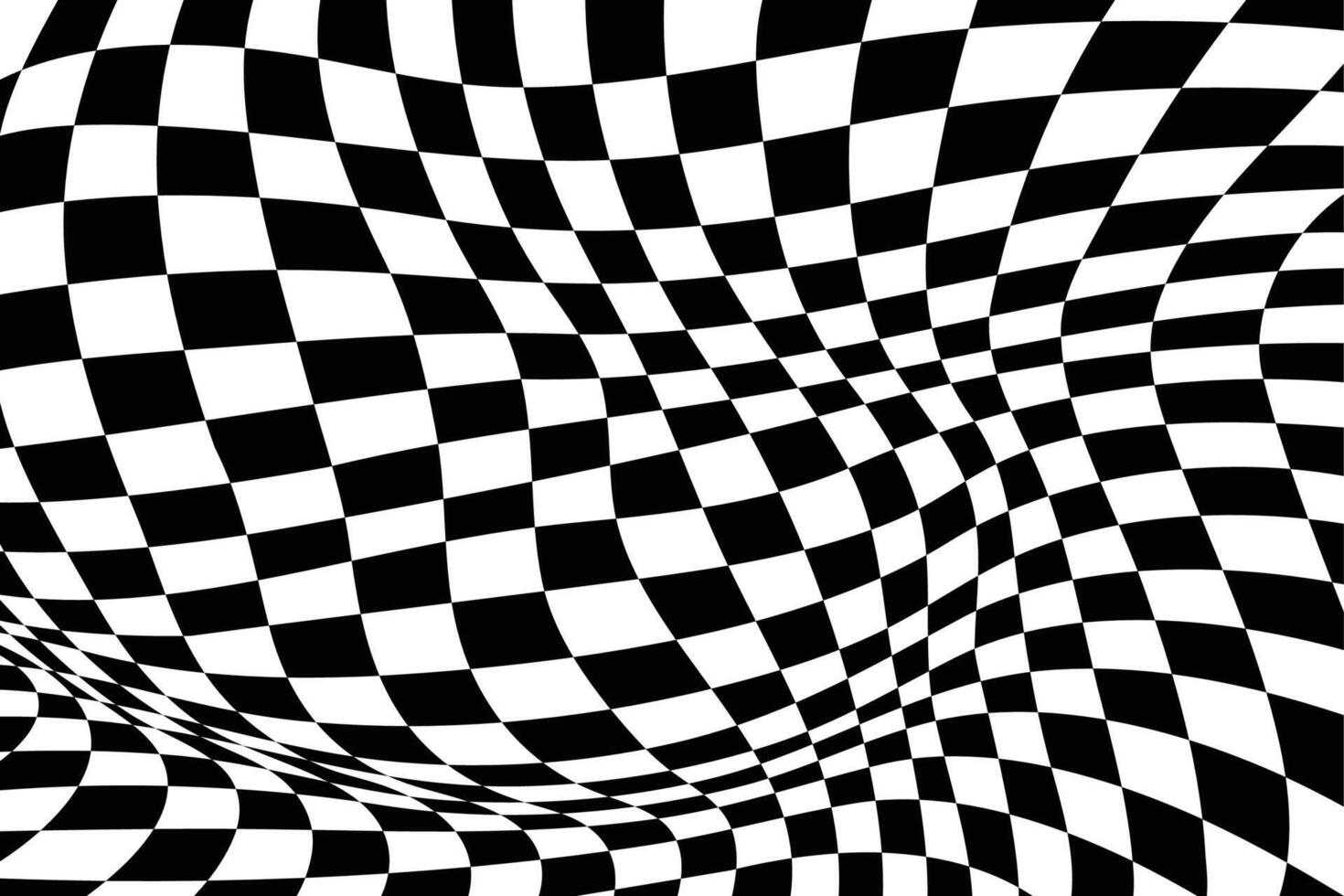 Abstract black and white checkered background. vector