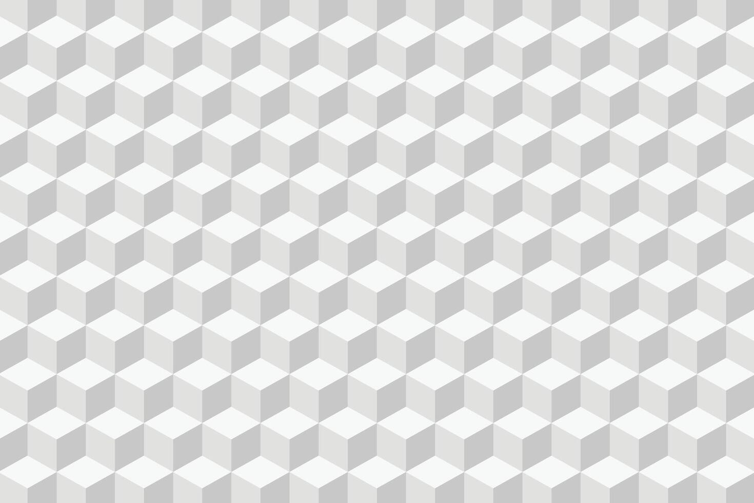 Abstract seamless background with 3d cube shapes. Abstract white 3D geometric cubes background. vector