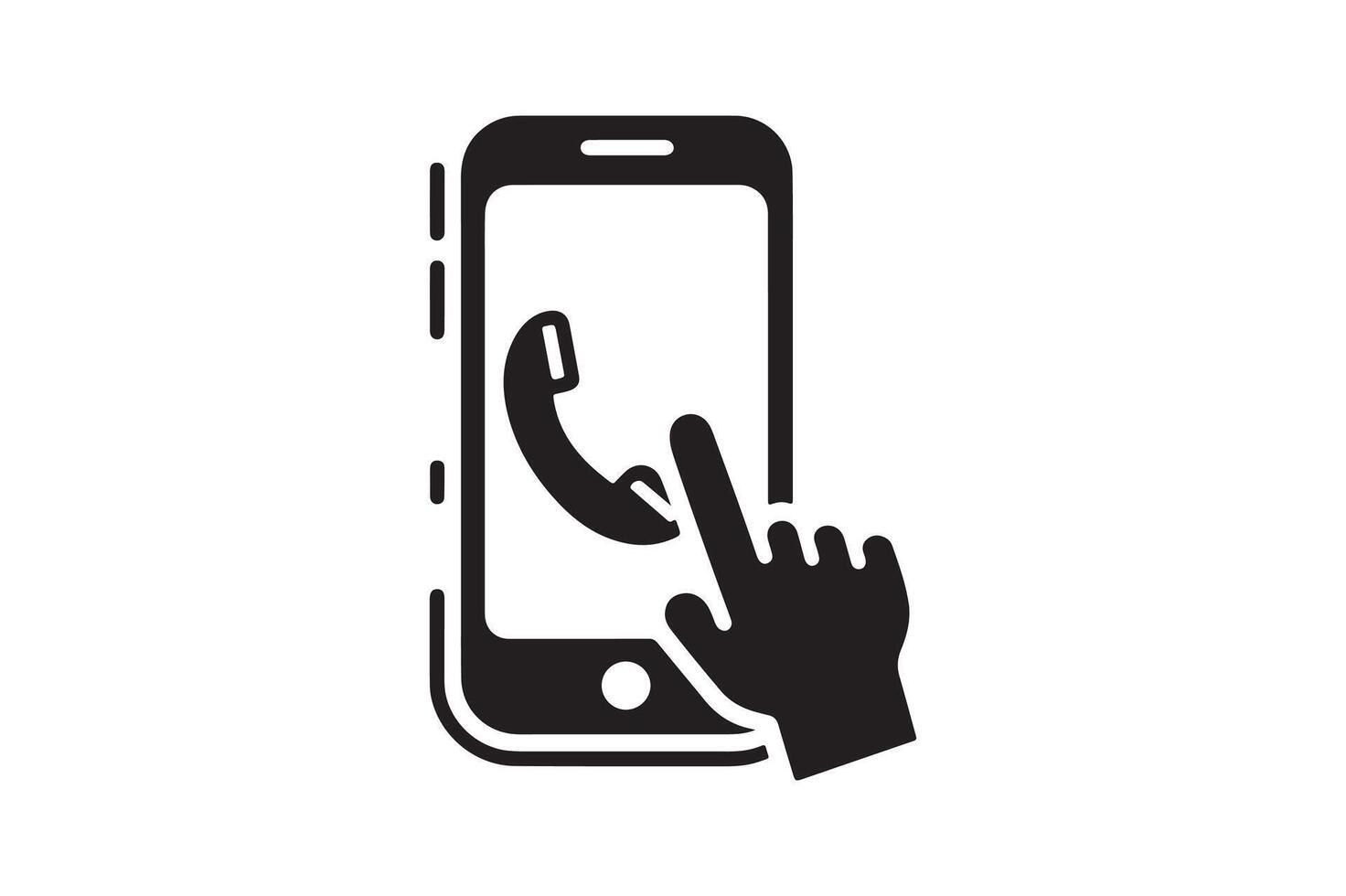 Phone icon art illustration. vector