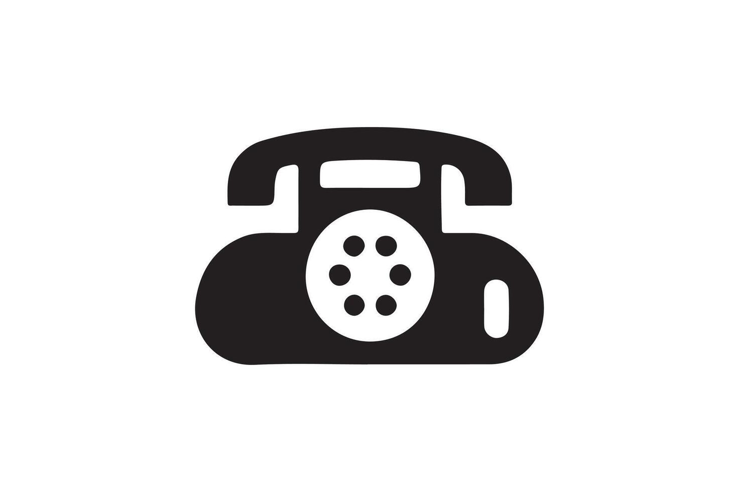 Telephone icon art illustration. vector